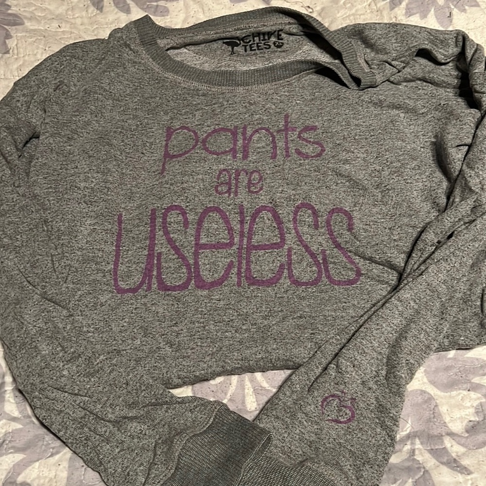 Grey tunic sweatshirt